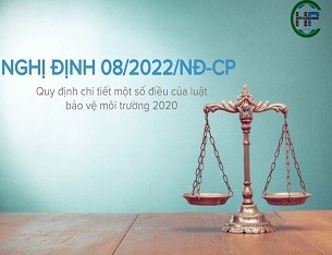 Nghị định 08/2022/NĐ-CP QUY ĐỊNH CHI TIẾT MỘT SỐ ĐIỀU CỦA LUẬT BẢO VỆ MÔI TRƯỜNG 2020